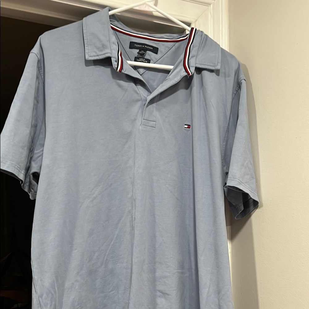 Tommy Hilfiger Light Blue Men's Polo Shirt